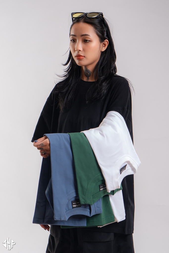 T007LBLUE 230G PLAIN T-SHIRT