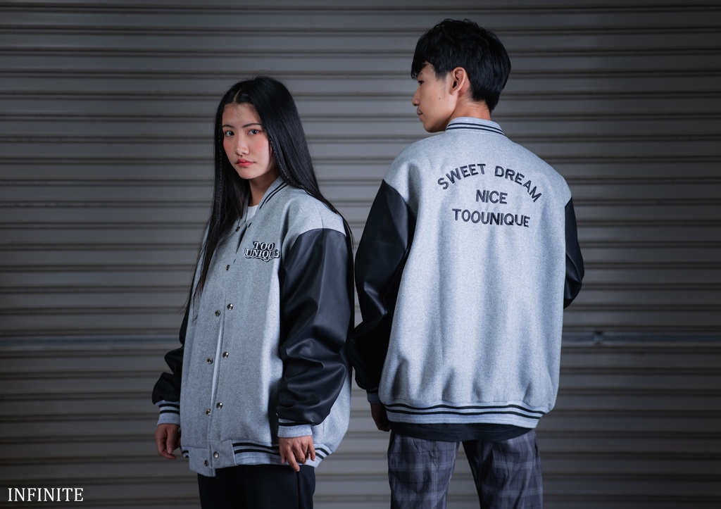 J008MGRAY VARSITY [TOOUNIQUE]