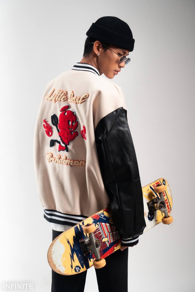 J011XLCREAM INF VARSITY [LITTLE DEVIL]