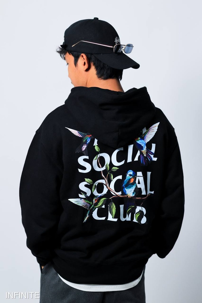 H005XXLBLACK ASSC HOODIE BIRD