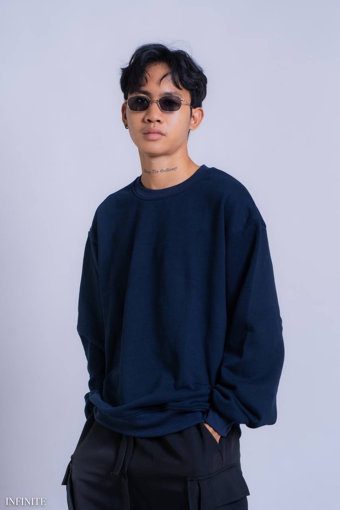 SS001XLBLACK 300GTERRY  PLAIN