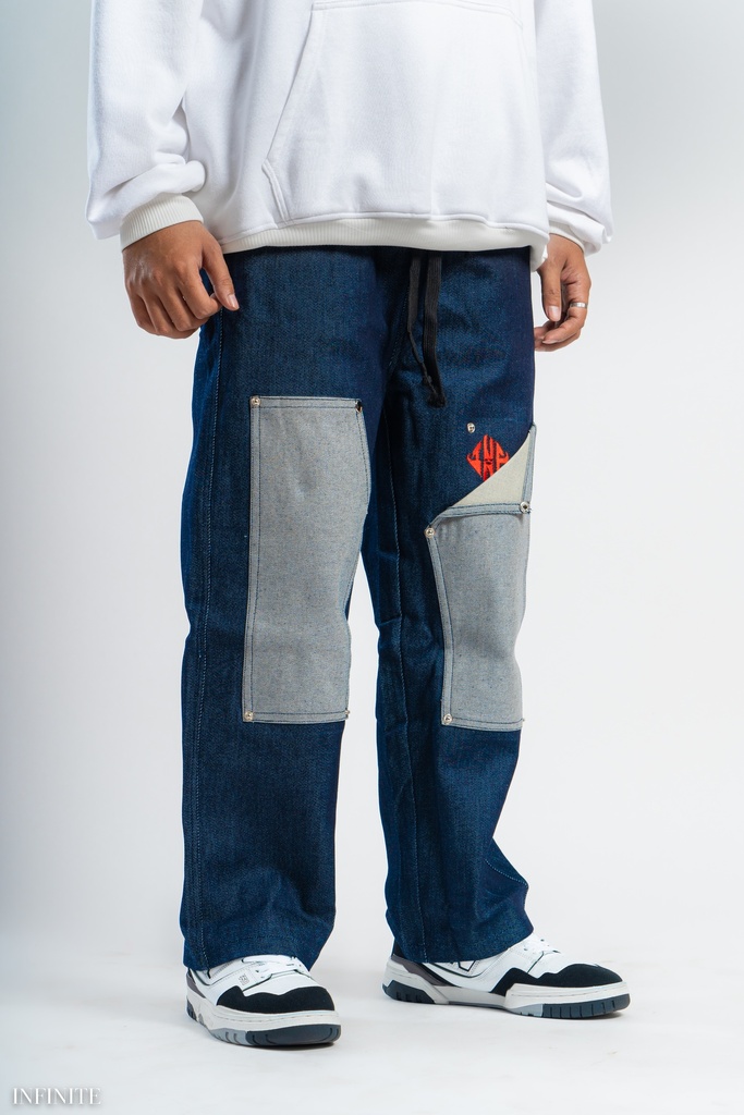 LP011MBLUE BAGGY JEANS [INF LOGO]