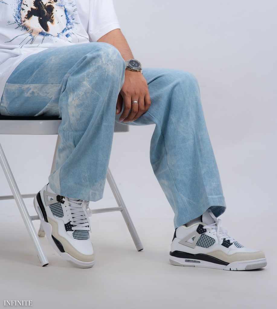 LP013LBLUE INF JEANS LOOSE PANT