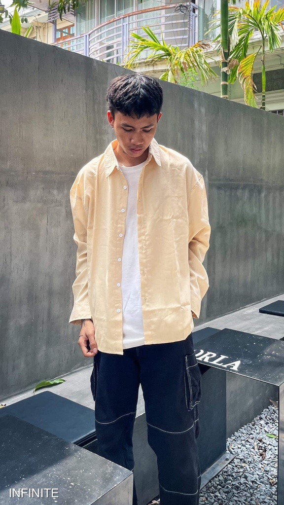 S006XLYELLOW MUJII LONGSLEEVE SHIRT
