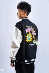 J005XLBLACK VARSITY JACKET [UNIVERSE]