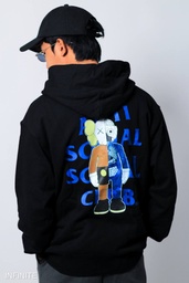 H003XLBLACK ASSC HOODIE KAWS