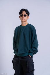 SS002MDARKGREEN 250G COTTON FLEECE PLAIN