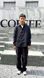 S006XXLBLACK MUJII LONGSLEEVE SHIRT